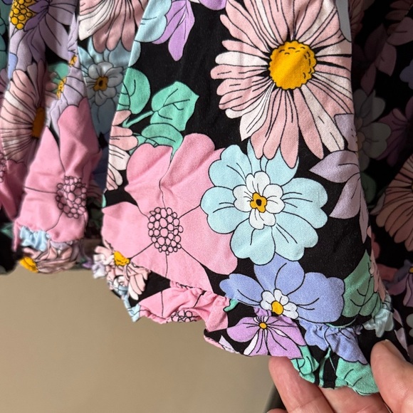 Storia Floral Dress - Pink, Blue, Black Medium - Picture 4 of 8